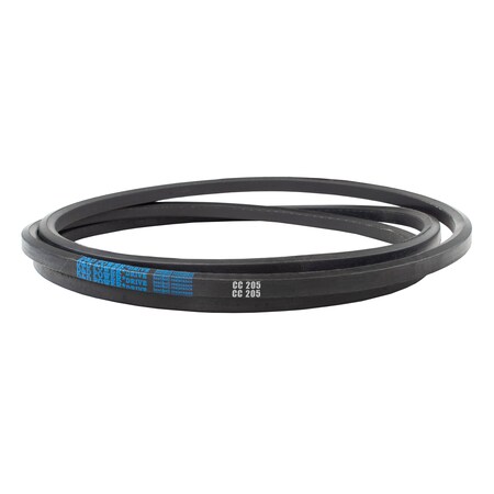 D&D CC205 Double-Sided V-Belt, 211 2/5 in Outside Length, 7/8 in Top Width, 23/32 in Thickness, 1 Ribs CC205